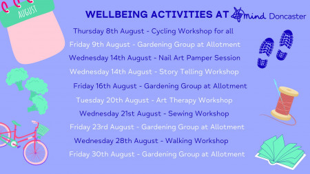 August Wellbeing Activities